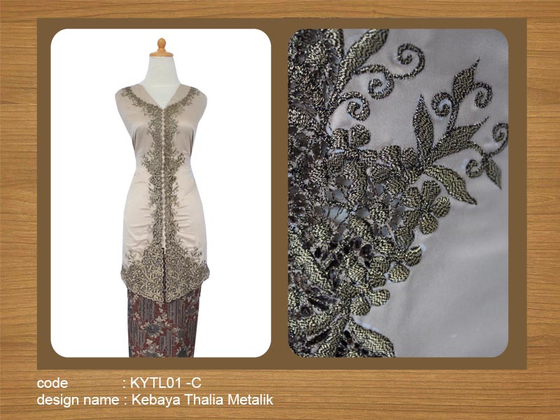 warna metalik kebaya